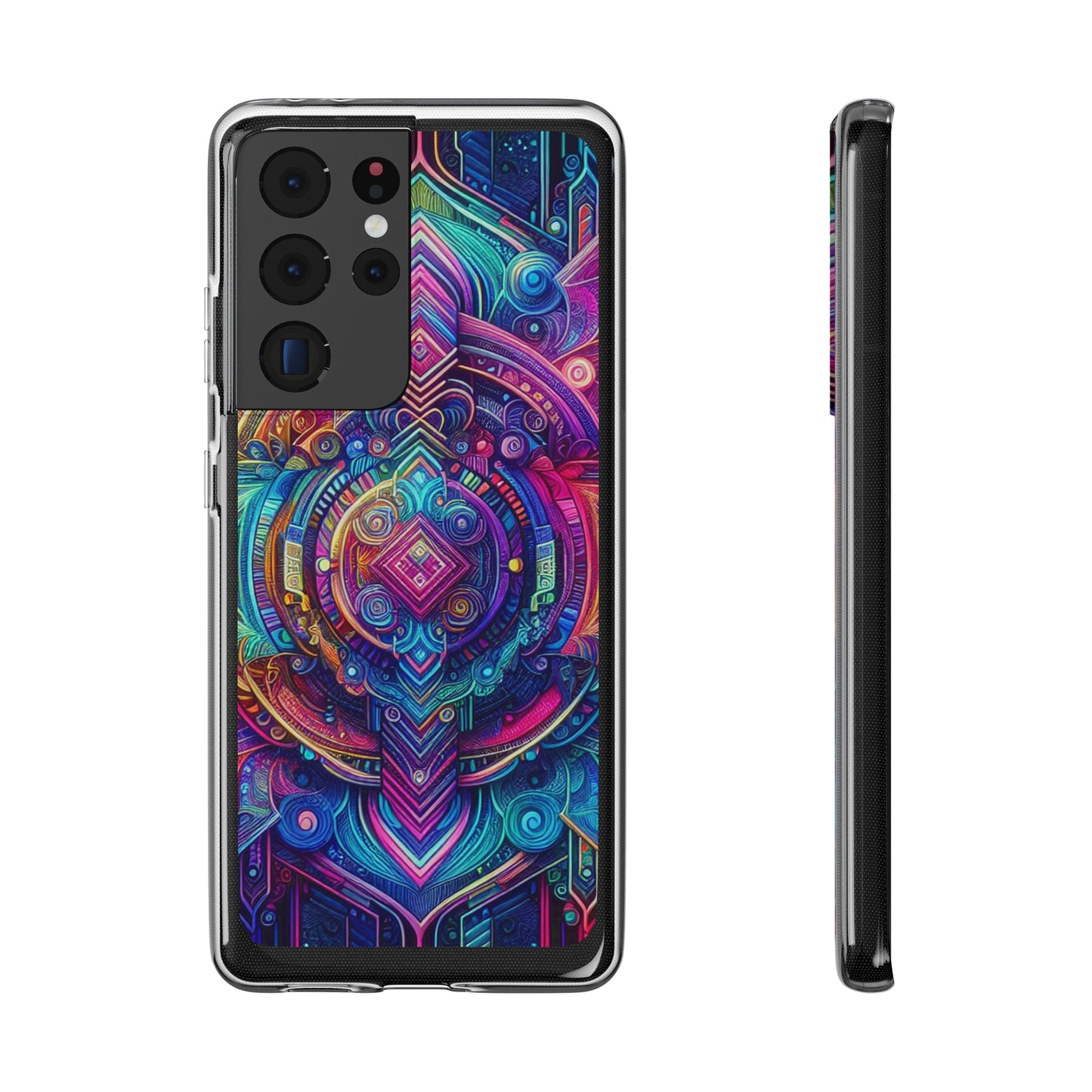 Neon Infinity Vortex Infinity Patterns Art Polycarbonate Phone Case