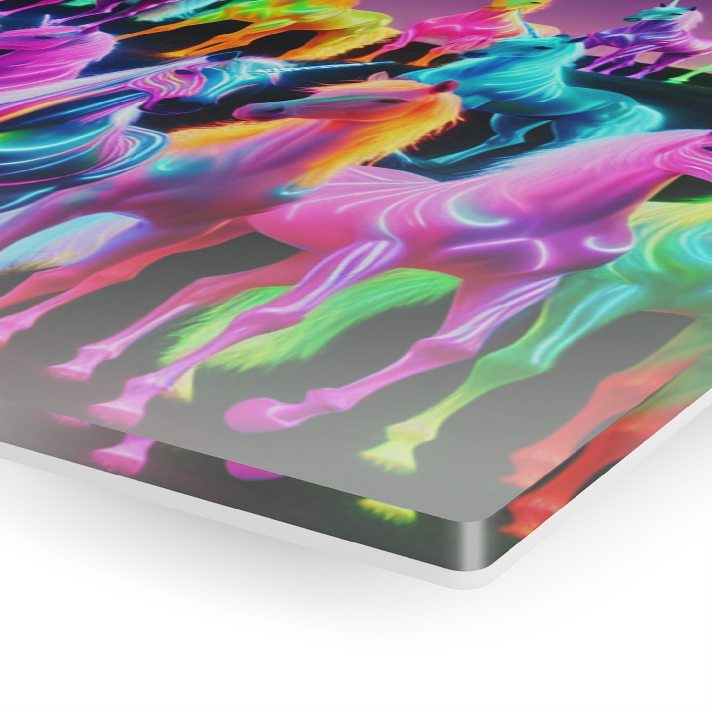 "Rainbow Fantasia" NEON Unocrons Art 1/4" Glossy Acrylic Art