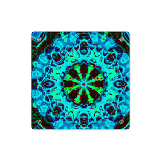 Neon Infinitude. Trippy Infinity Patterns Acrylic Art Panel
