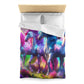 Giovanni di Modesto - NEON Unicorns Microfiber Duvet Cover