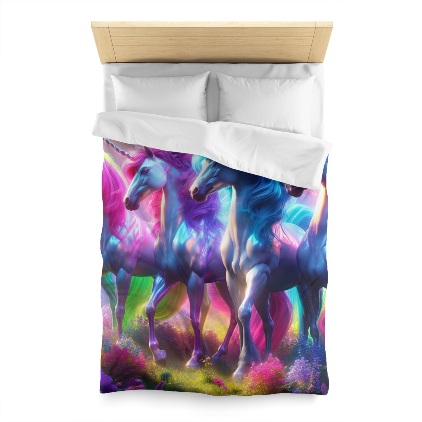 Giovanni di Modesto - NEON Unicorns Microfiber Duvet Cover