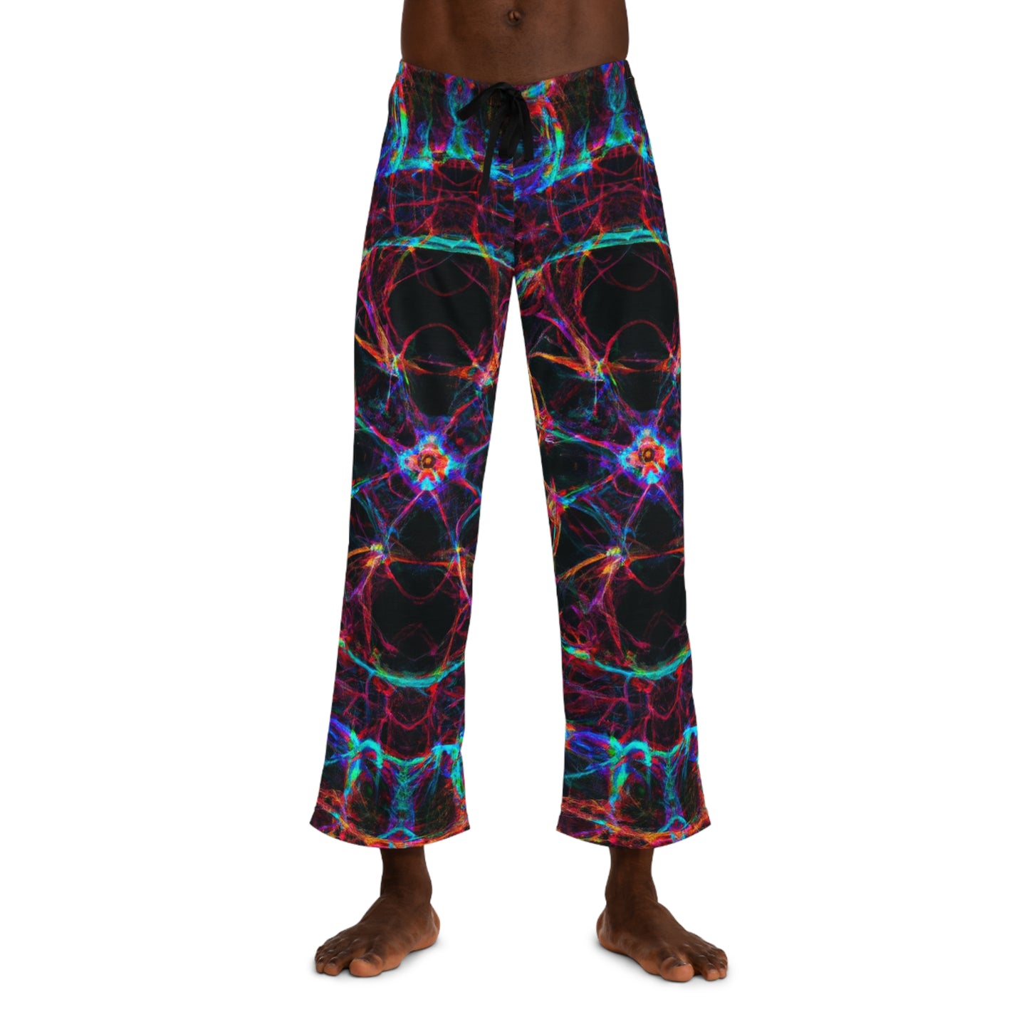 TDB Neon Infinity Abyss. Trippy Infinity Patterns Mens Pajama Pants