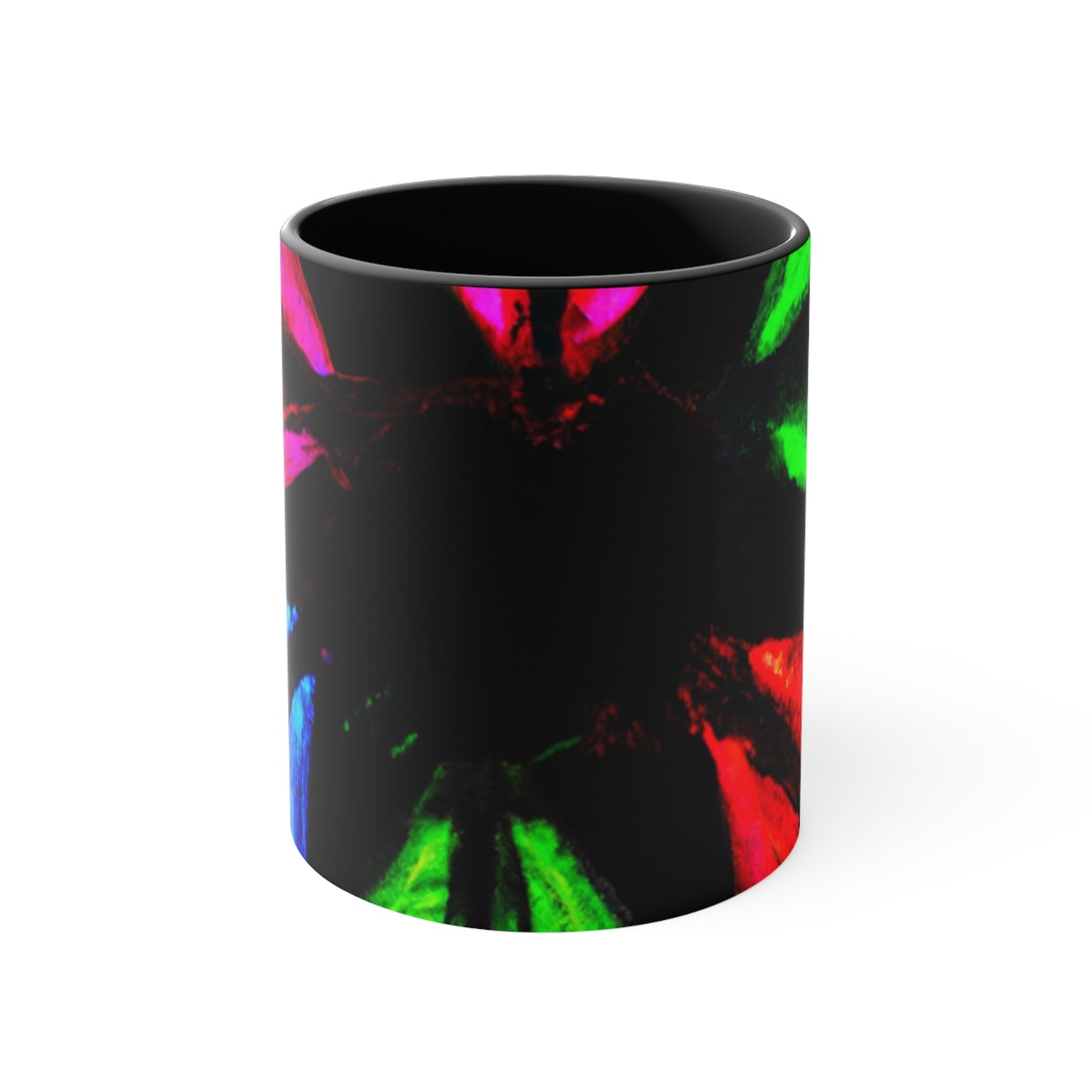 Neon Butterfly Splash. Butterflies 11oz Mug