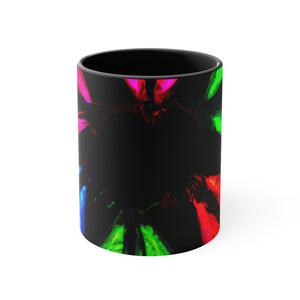 Neon Butterfly Splash. Butterflies 11oz Mug