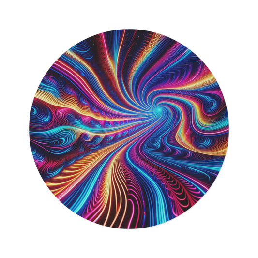 FEVERGLOW COILSPIRAL Infinity Patterns Round Rug