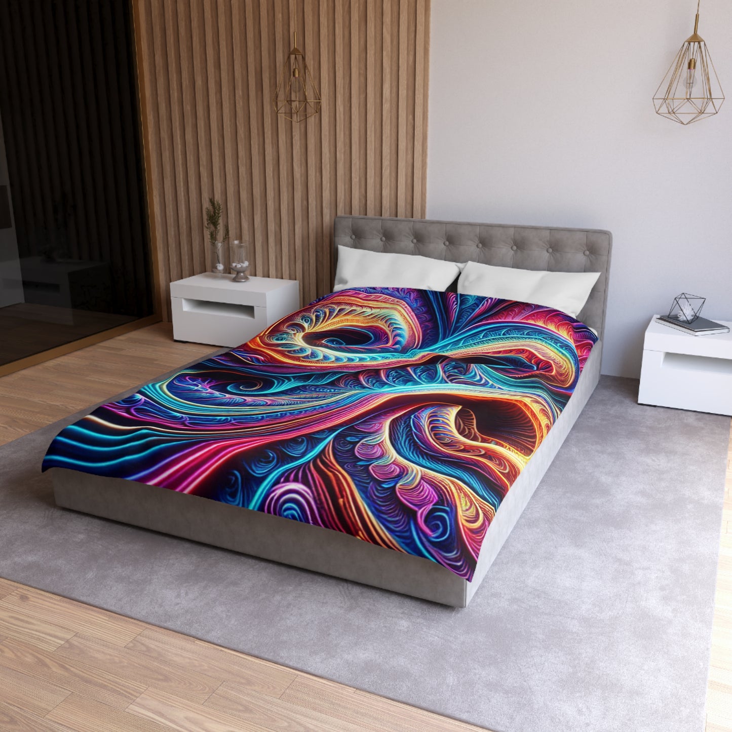 Giovanni da Volterra - Trippy Infinty Patterns Microfiber Duvet Cover