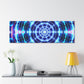 Neon Infinity Visions. Trippy Infinity Patterns Art Canvas