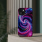 Infinite Neon Horizon Neon Trippy Infinity Patterns Premium Art Magsafe Magnet Tough IPhone 13 14 15 Pro Plus Max and Mini in Matte and Glossy Phone cases