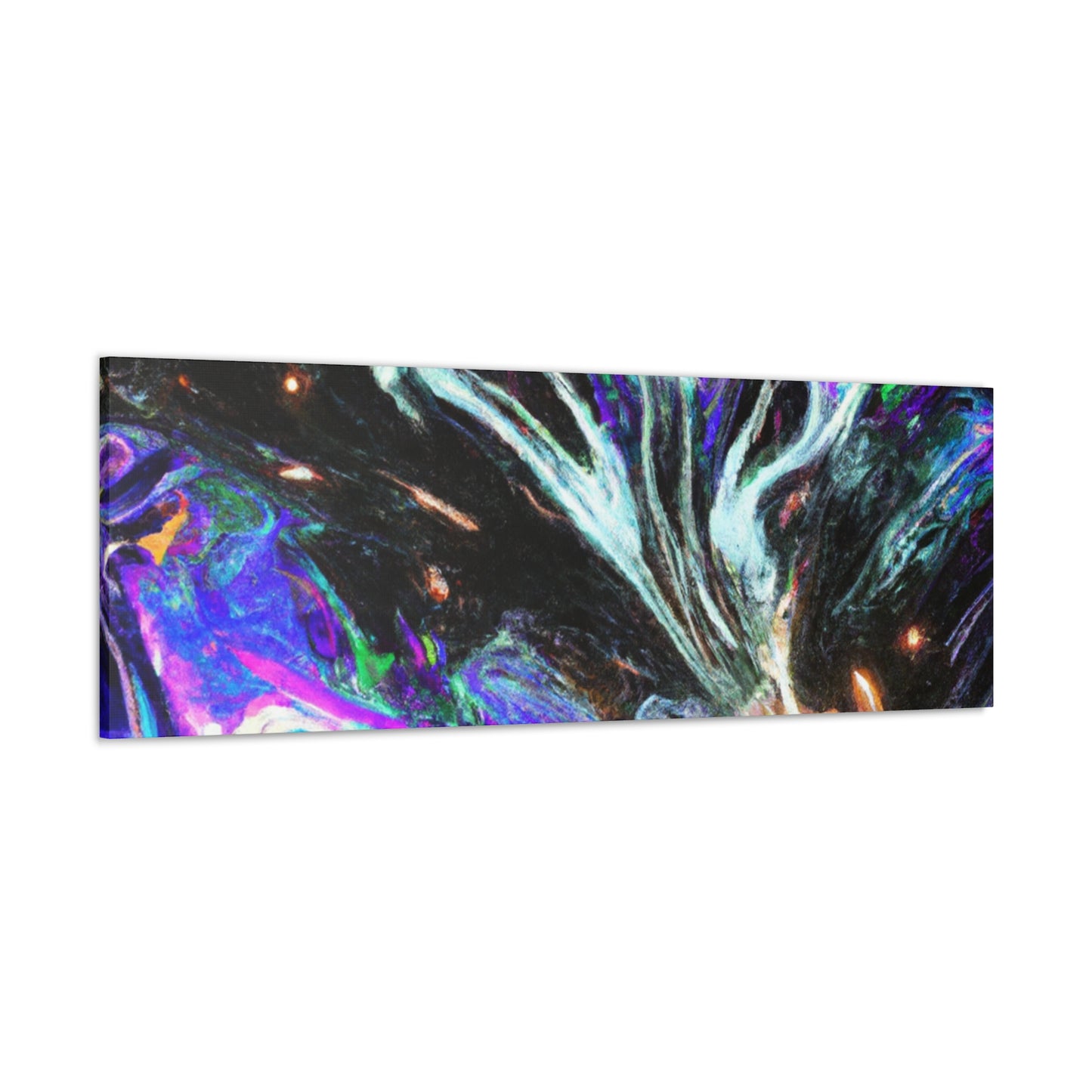 Interdimensional Fantasia. Trippy Infinity Patterns Art Canvas