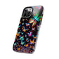 Neon Butterflies Dance NEON Butterflies Tough Phone Case Iphone 6 7 8 9 10 11 12 13 14 SE X XR XS Pro Max Mini Plus