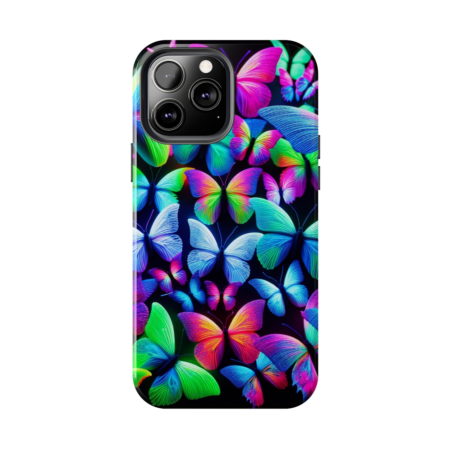"Neon Splendor" NEON Butterflies Tough Phone Case