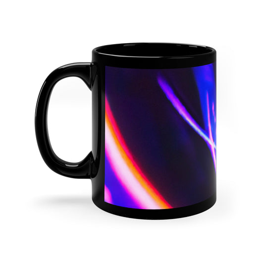 Vortex of Vivid Rainbow Infinitude Trippy Infninty Patterns 11oz Black Mug