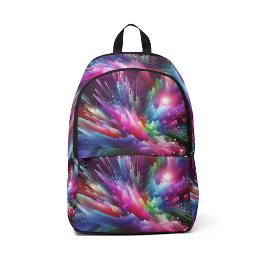 William Shakespearean - Trippy Infinty Patterns Fabric Rave Backpack