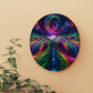 "Viva Vortex" Infinity Patterns Art Acrylic Clock