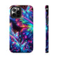 "Butterfly Prism Eruption" NEON Butterflies Tough Phone Case