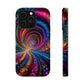 Neon Eternal Infinity Oasis. Neon Trippy Infinity Patterns Premium Art Magsafe Magnet Tough IPhone 13 14 15 Pro Plus Max and Mini in Matte and Glossy Phone cases