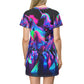 Neon Mystic Unicorn Creations. Neon Unicorns Womans T Shirt Dress
