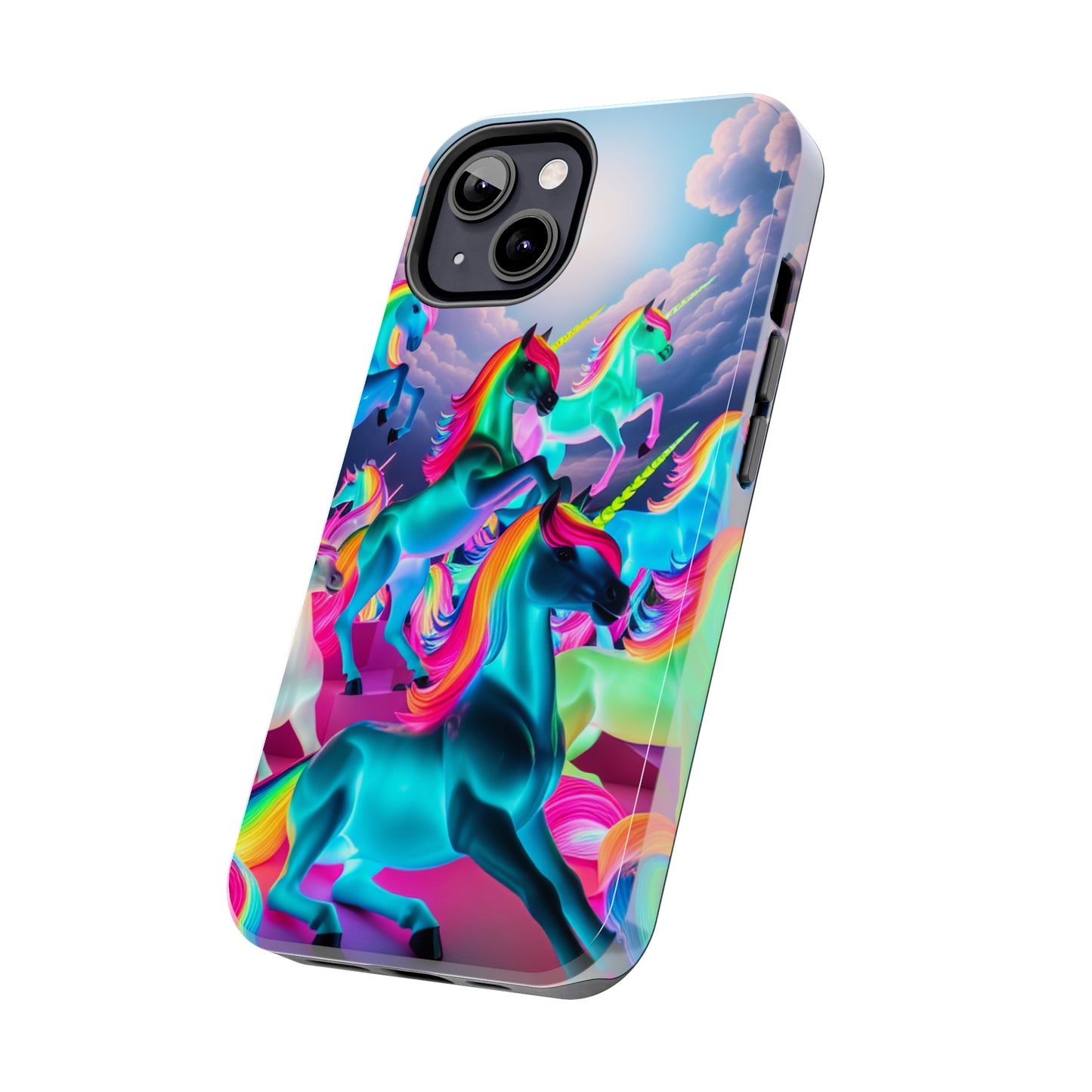 "Neon Fantasy" NEON Unicorns Tough Phone Case