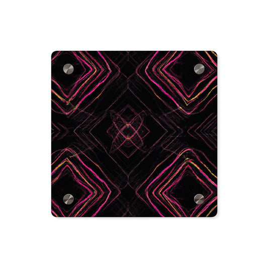 Trippy Neon Illumination Infinity Trippy Infinity Patterns Acrylic Art Panel