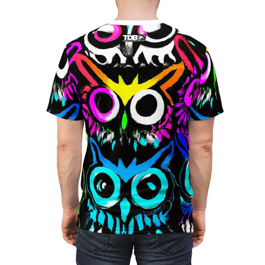 TDB Psychedelic Rave Owls Unisex Tee