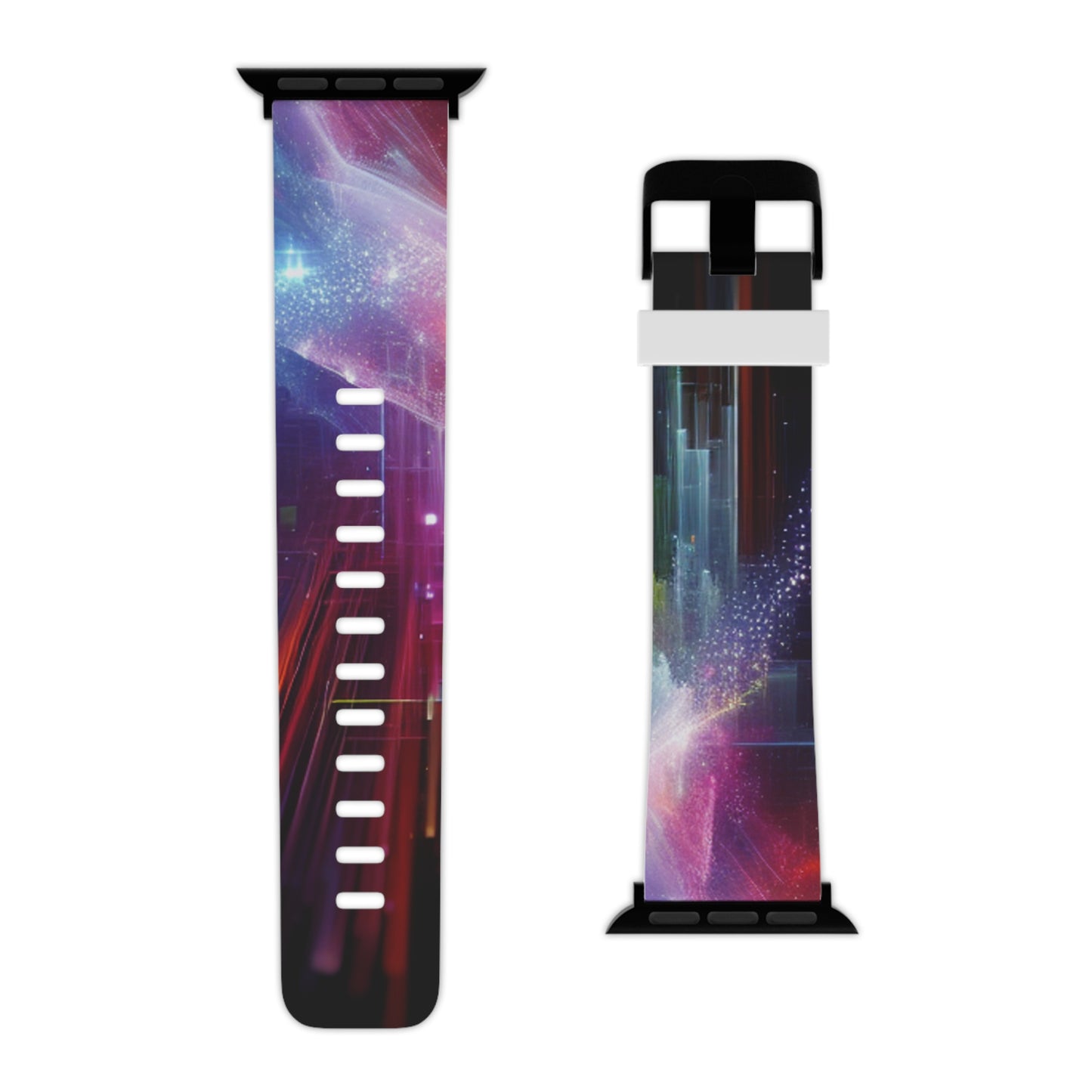 Electric Kaleidoscope - Trippy Infinity Patterns Iwatch Band