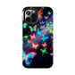 "Neon Swarm Splendour" NEON Butterflies Tough Phone Case