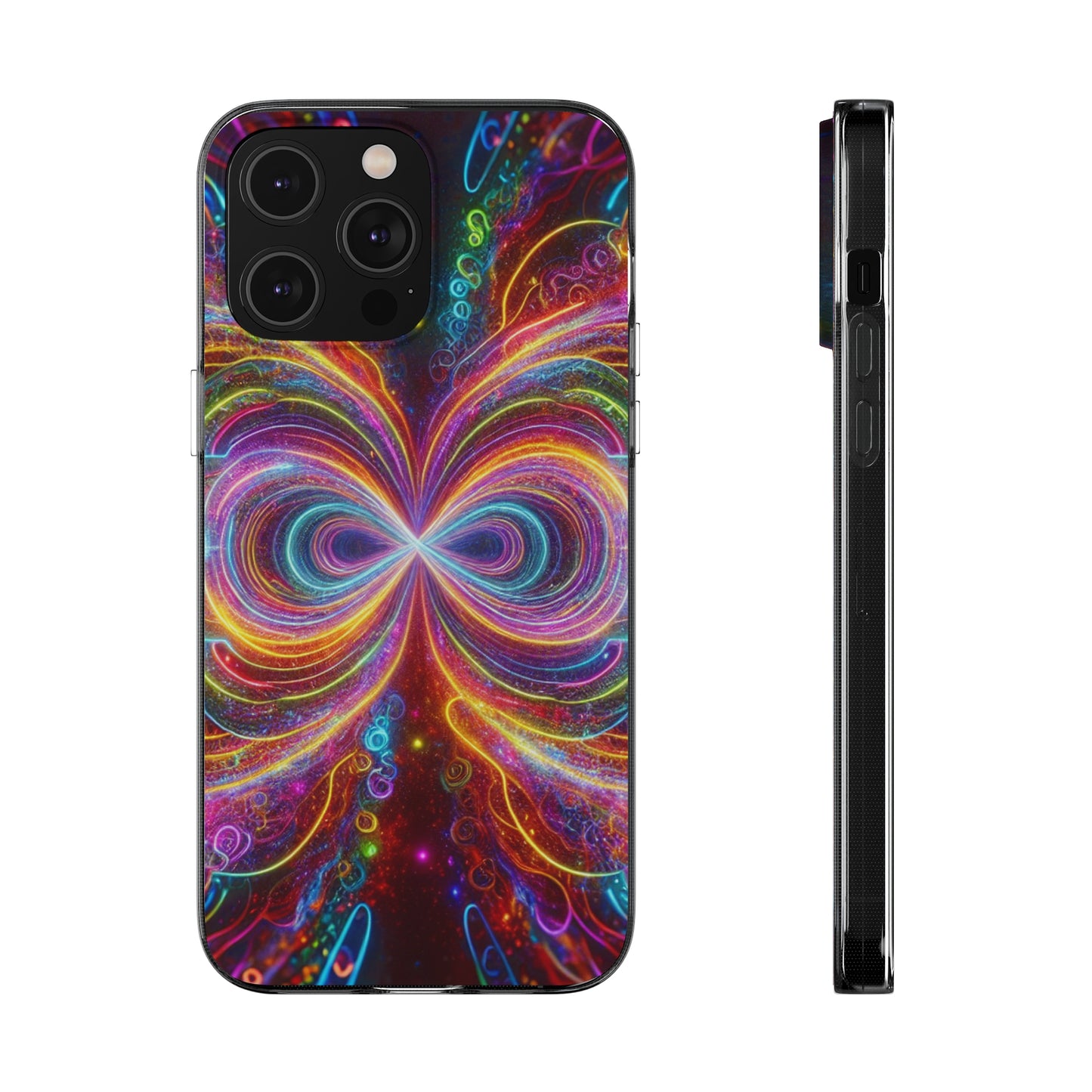 Neon Infinity Vortex Infinity Patterns Art Polycarbonate Phone Case