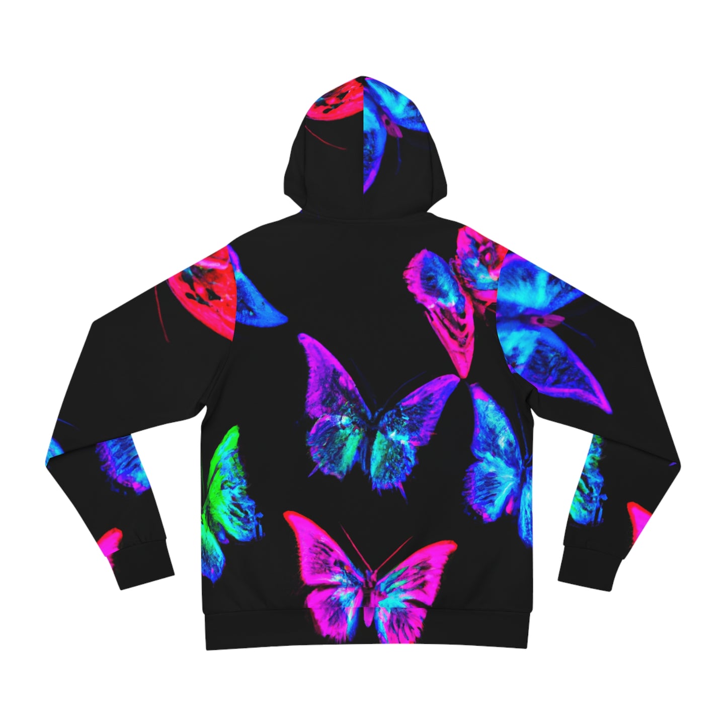 Neon Dreamscapes - Butterflies AOP Hoodie