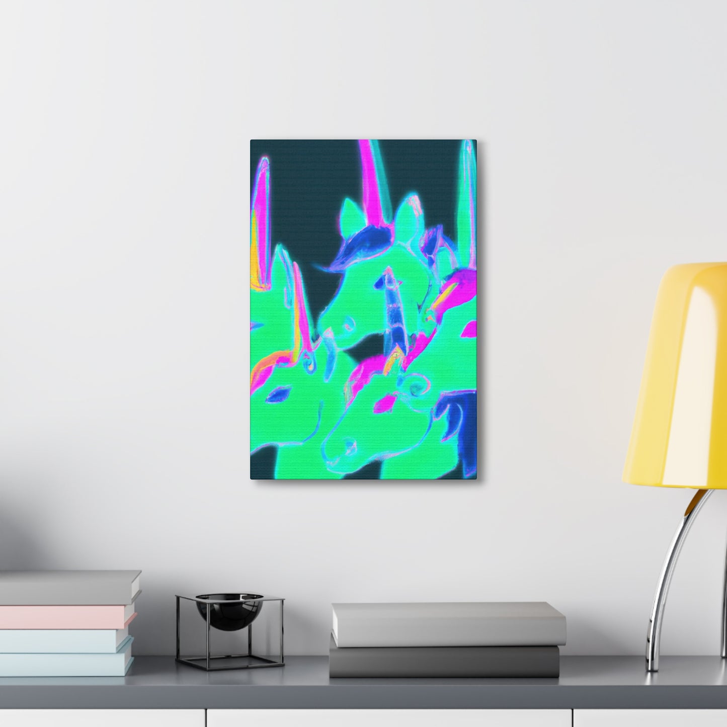 "Radiate Unicorns" NEON Unicorns Art Canvas