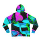 "Neon Splendor" - Butterflies & Mushrooms AOP Hoodie