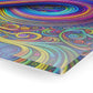 Cosmic Spirograph Symphony. Trippy infinity Pattern 1/4" Glossy Acrylic Art