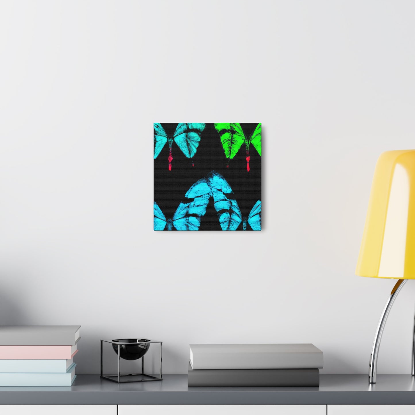 "Neon Butterfly Dreams" Neon Butterflies  Art Canvas