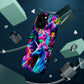 "Neon Illumination" Neon Unicorns Premium Art Magsafe Magnet Tough IPhone 13 14 15 Pro Plus Max and Mini in Matte and Glossy Phone cases