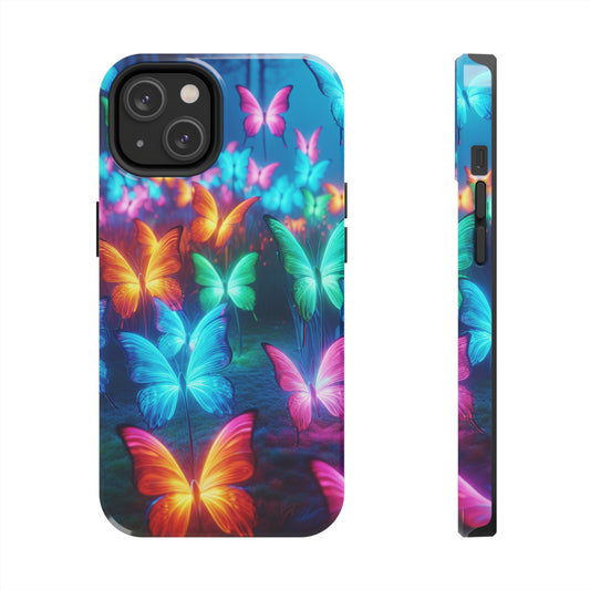 Neon Whispers. NEON Butterflies Tough Phone Case