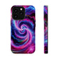 Infinite Neon Horizon Neon Trippy Infinity Patterns Premium Art Magsafe Magnet Tough IPhone 13 14 15 Pro Plus Max and Mini in Matte and Glossy Phone cases