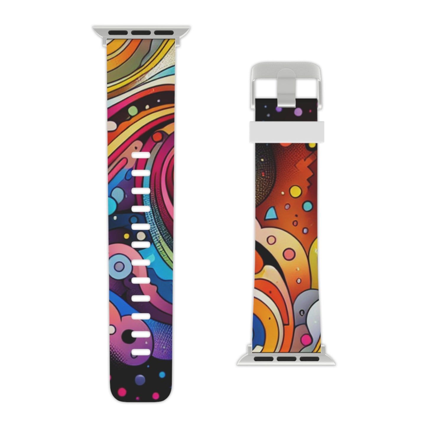 Neon Onslaught - Trippy Infinity Patterns Iwatch Band