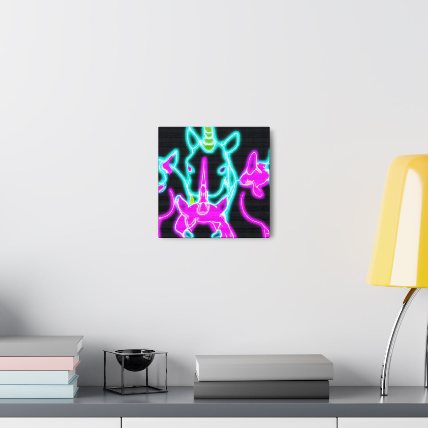 Neon Unicorns Galore! NEON Unicorns Art Canvas