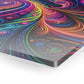 Electric Psychedelic Neon Vortex. Trippy infinity Pattern 1/4" Glossy Acrylic Art