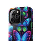"Dance of the Neon Butterflies" NEON Butterflies Tough Phone Case Iphone 6 7 8 9 10 11 12 13 14 SE X XR XS Pro Max Mini Plus