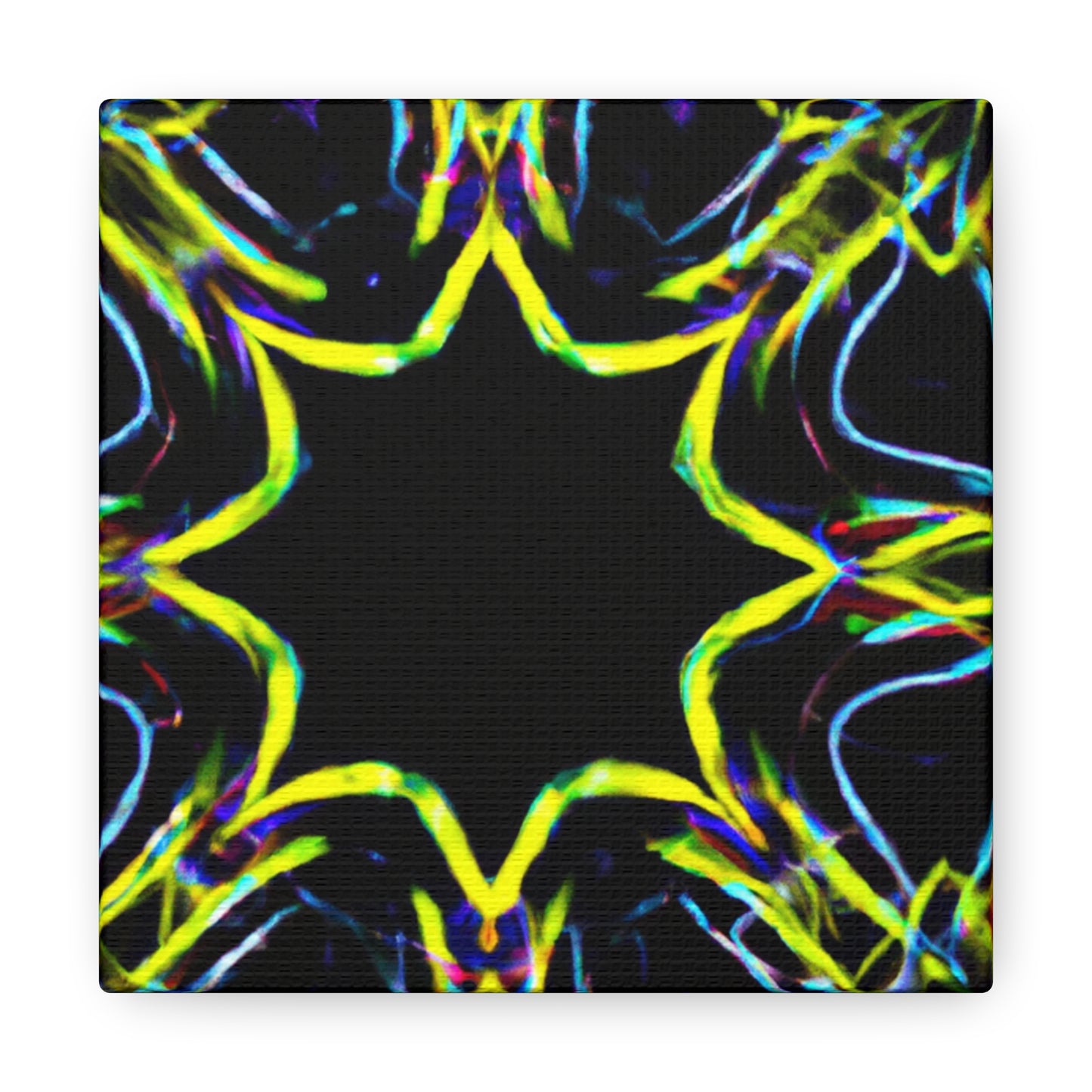 Vivid Neon Dreams of Infinity. Trippy Infinity Patterns Art Canvas