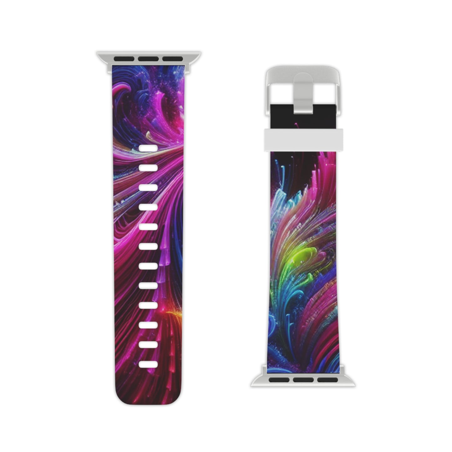 , and robots

"E-Robotic Vibescapes" - Trippy Infinity Patterns Iwatch Band