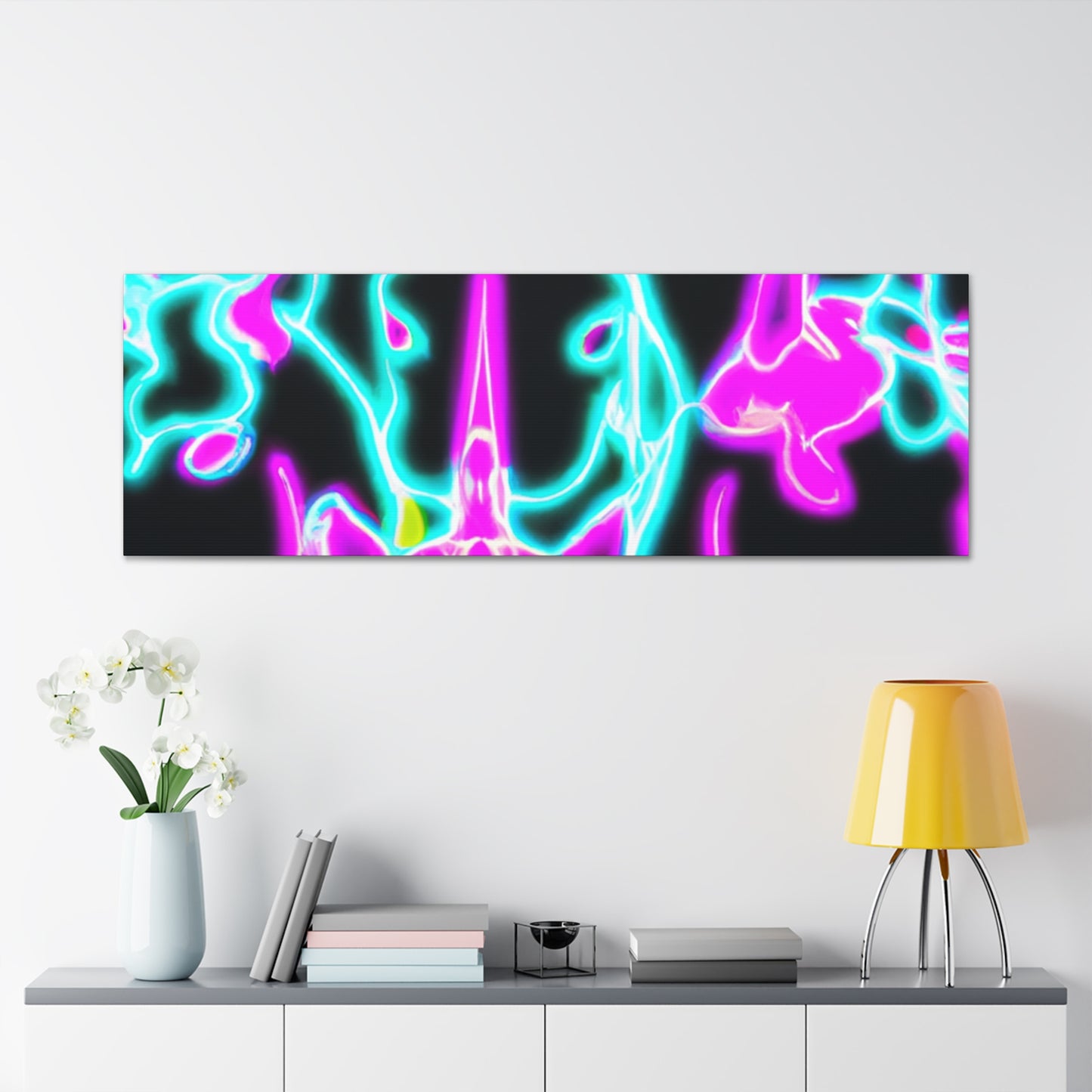 Neon Unicorns Galore! NEON Unicorns Art Canvas