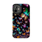 Neon Butterflies Dance NEON Butterflies Tough Phone Case Iphone 6 7 8 9 10 11 12 13 14 SE X XR XS Pro Max Mini Plus