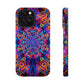 Vibrant Infinity Aurora. Neon Trippy Infinity Patterns Premium Art Magsafe Magnet Tough IPhone 13 14 15 Pro Plus Max and Mini in Matte and Glossy Phone cases