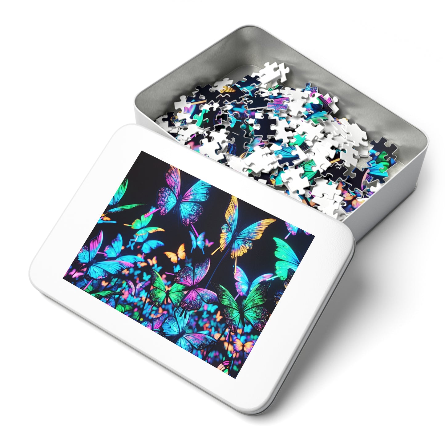 Neon Flutter - Neon Butterflies Puzzle