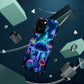 Neon Glitterbug Heaven. Neon Butterflies and Mushrooms Premium Art Magsafe Magnet Tough IPhone 13 14 15 Pro Plus Max and Mini in Matte and Glossy Phone cases