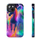 Vividly Rainbow Dreaming NEON Unicorns Tough Phone Case