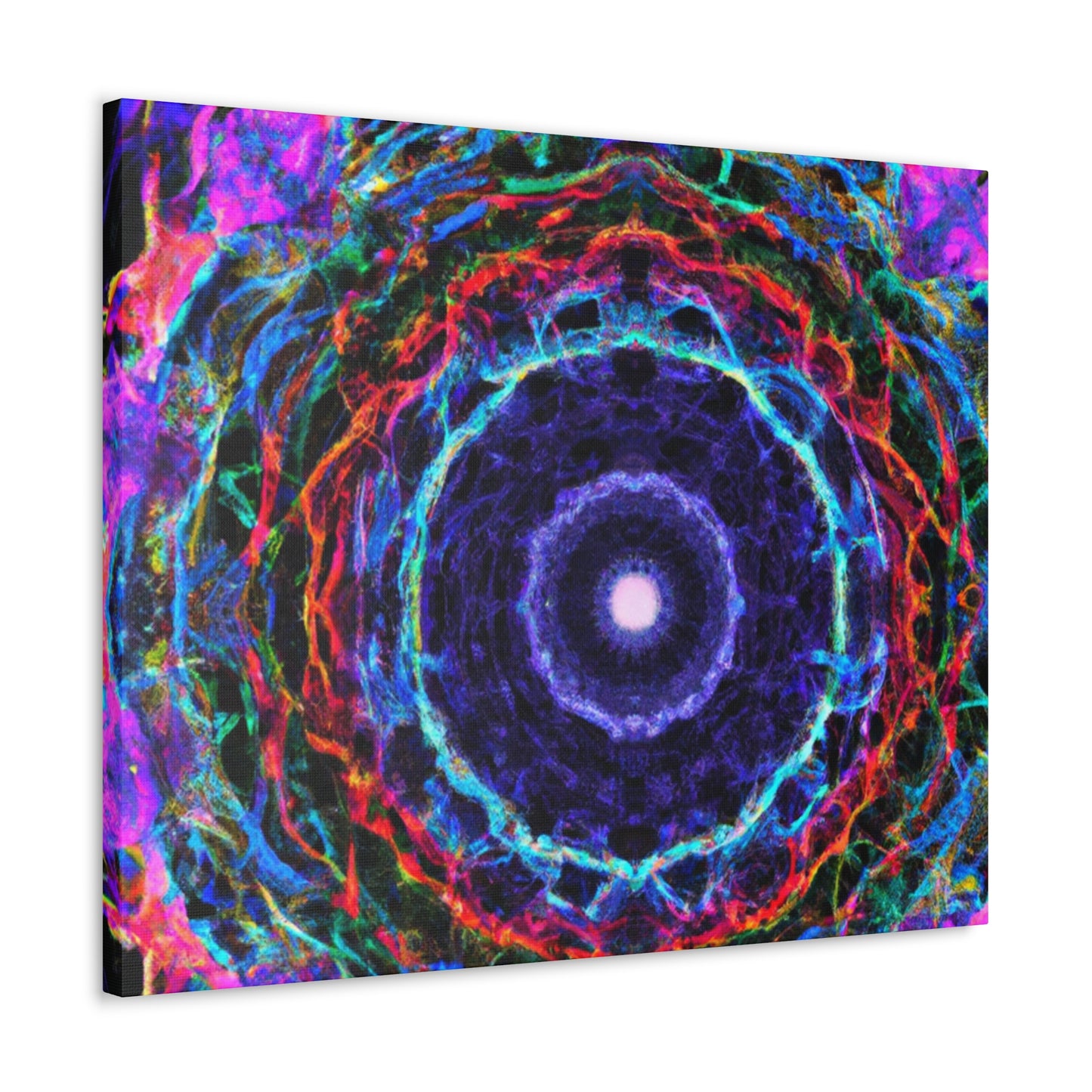 "Infinite Plasma Rainbow" Trippy Infinity Patterns Art Canvas
