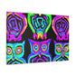 Neon Night Owls. NEON Owls Art Canvas
