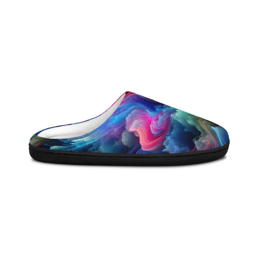Leonardo da Fredo - Trippy Infity Patterns Men's Indoor Slippers
